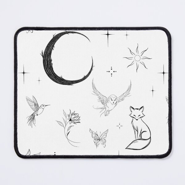 Item preview, Luna & the Forest Guardians | Celestial Line Pattern designed and sold by Skald & Sketch.