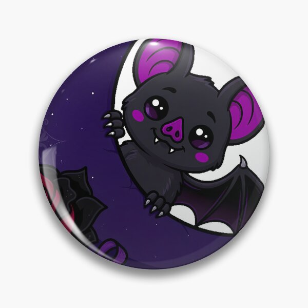 Item preview, Bat Peeking From Behind Moon designed and sold by IllumeInk.