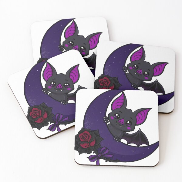 Item preview, Bat Peeking From Behind Moon designed and sold by IllumeInk.