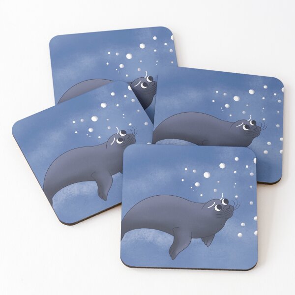 Item preview, seal underwater - cartoon ocean illustration designed and sold by Mohr-Color.