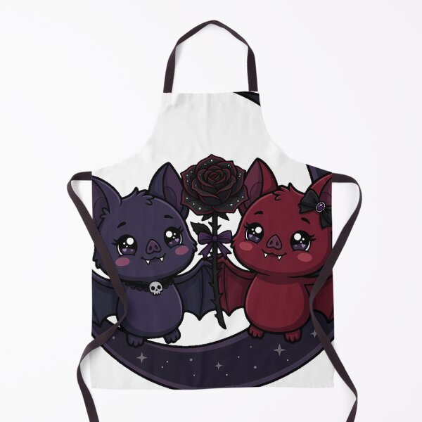Item preview, Two Bats With Moon And Rose designed and sold by IllumeInk.