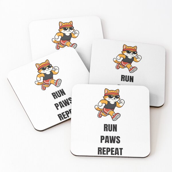 Item preview, RUN PAWS REPEAT designed and sold by DailyQuestPrint.