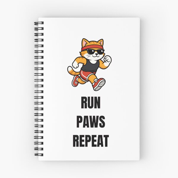 Item preview, RUN PAWS REPEAT designed and sold by DailyQuestPrint.
