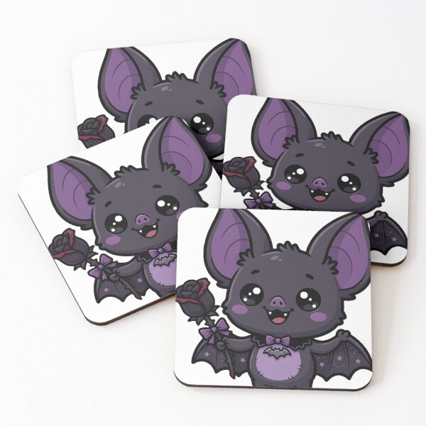 Item preview, Baby Bat With Tiny Rose designed and sold by IllumeInk.