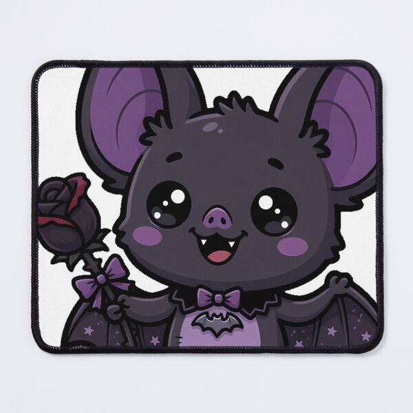 Item preview, Baby Bat With Tiny Rose designed and sold by IllumeInk.