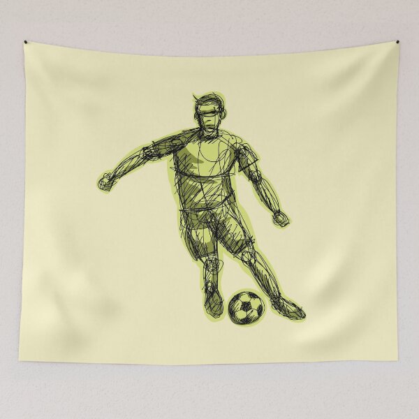 Item preview, Soccer Star With yellow background  designed and sold by missmann.