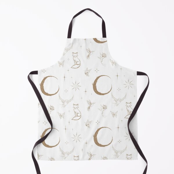 Item preview, Luna & the Forest Guardians | Celestial Gold Line Pattern designed and sold by Skald & Sketch.