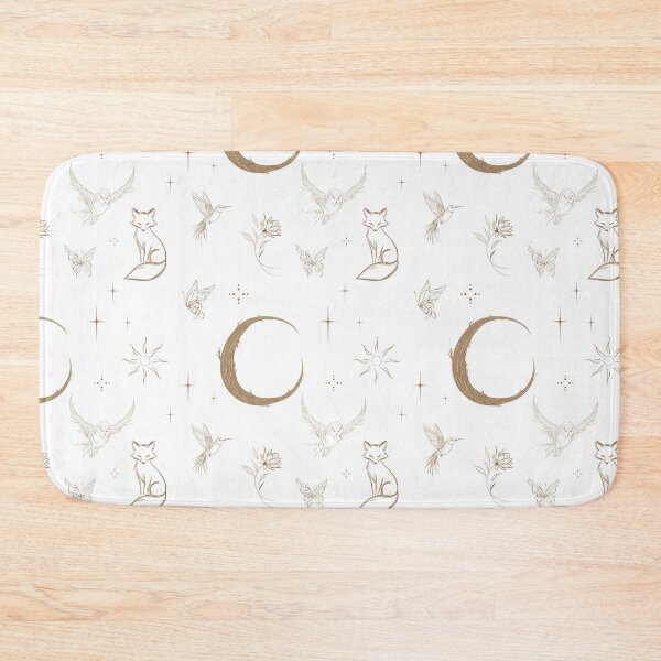 Item preview, Luna & the Forest Guardians | Celestial Gold Line Pattern designed and sold by Skald & Sketch.