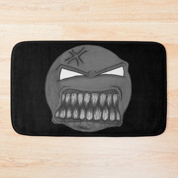 Item preview, Angry Face Scar-E-Moji - Desaturated Grayscale Edition designed and sold by Grimmlar.