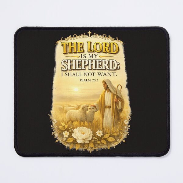 Item preview, The Lord Is My Shepherd – Psalm 23:1 | Christian Wall Art | Good Shepherd Bible Verse | Faith Gift designed and sold by KINGDOM GOLD STUDIO.