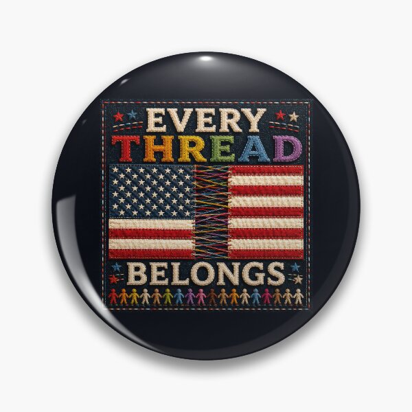 Item preview, ✂️ STITCHED TOGETHER COLLECTION ✂️- ❤️ - AMERICAN UNITY -  Every Thread Belongs designed and sold by WheelieGdArt.