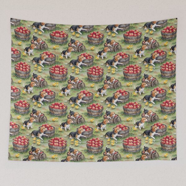 Item preview, Beagle Autumn Orchard Adventure designed and sold by TJ Art and Camera.