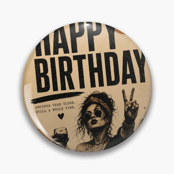 Item preview, Happy Birthday – Vintage Feminist Punk Birthday Poster designed and sold by Sirio22.