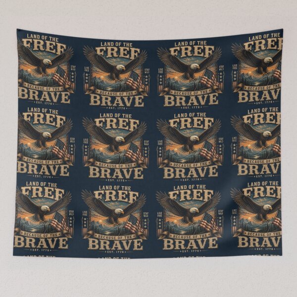 Item preview, Vintage eagle artwork celebrating freedom, courage, and patriotism. designed and sold by Kolibra.