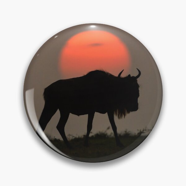 Item preview, Wildebeest at Sunset designed and sold by Ianthe-Safari.