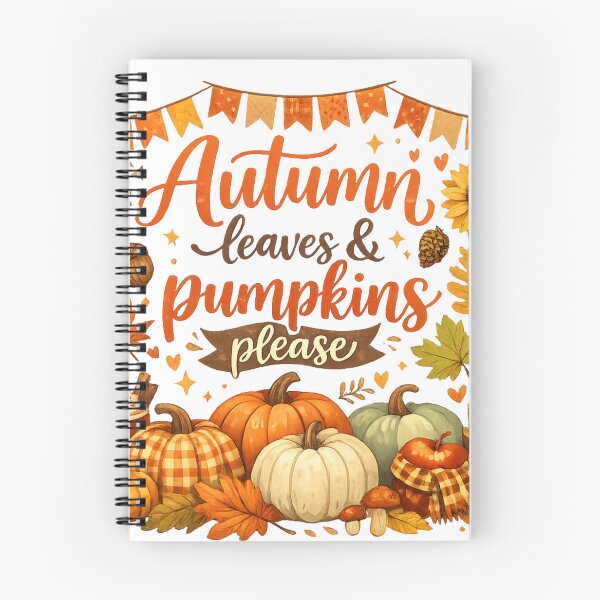 Item preview, Autumn Leaves & Pumpkins please designed and sold by SaikoDesigns.