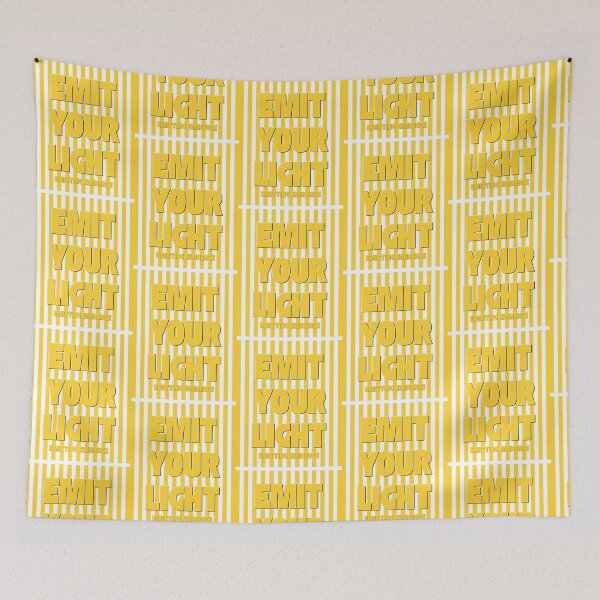 Item preview, Retro Bumblebee Stripe Emit Your Light designed and sold by Emit Eminence.
