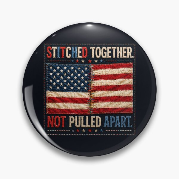 Item preview, ✂️ STITCHED TOGETHER COLLECTION ✂️- ❤️ - AMERICAN UNITY -   Stitched Together Not Pulled Apart designed and sold by WheelieGdArt.