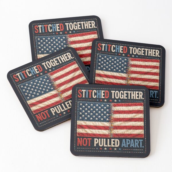 Item preview, ✂️ STITCHED TOGETHER COLLECTION ✂️- ❤️ - AMERICAN UNITY -   Stitched Together Not Pulled Apart designed and sold by WheelieGdArt.