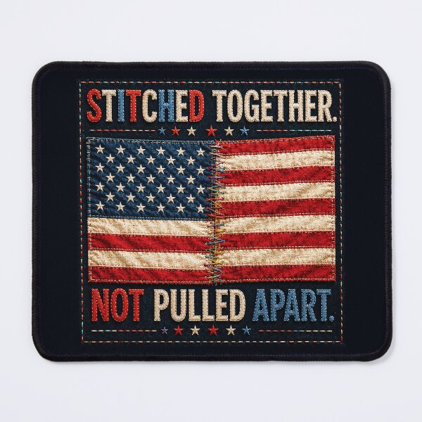 Item preview, ✂️ STITCHED TOGETHER COLLECTION ✂️- ❤️ - AMERICAN UNITY -   Stitched Together Not Pulled Apart designed and sold by WheelieGdArt.