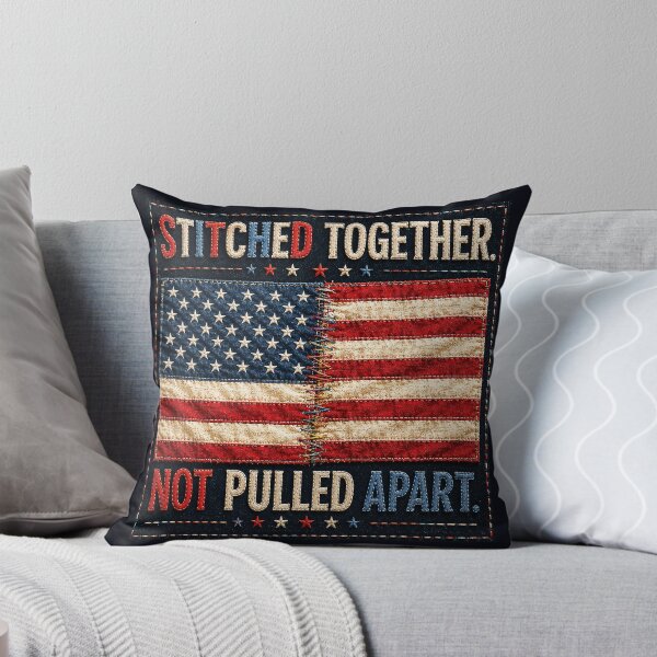 Item preview, ✂️ STITCHED TOGETHER COLLECTION ✂️- ❤️ - AMERICAN UNITY -   Stitched Together Not Pulled Apart designed and sold by WheelieGdArt.