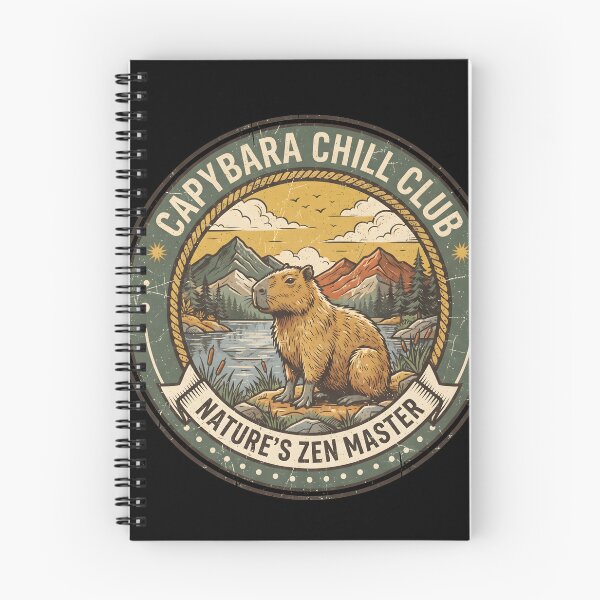 Item preview, Capybara Chill Club Vintage National Park Nature Zen Master designed and sold by WorldShop17.