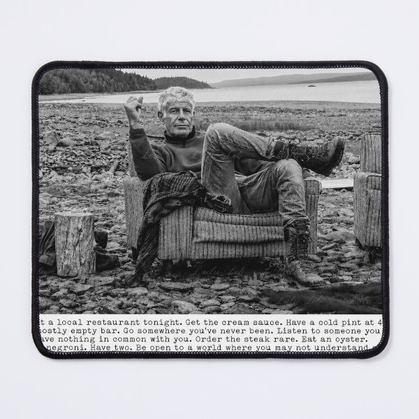 Item preview, Anthony Bourdain Quote Enjoy the Ride designed and sold by LuluLeb.