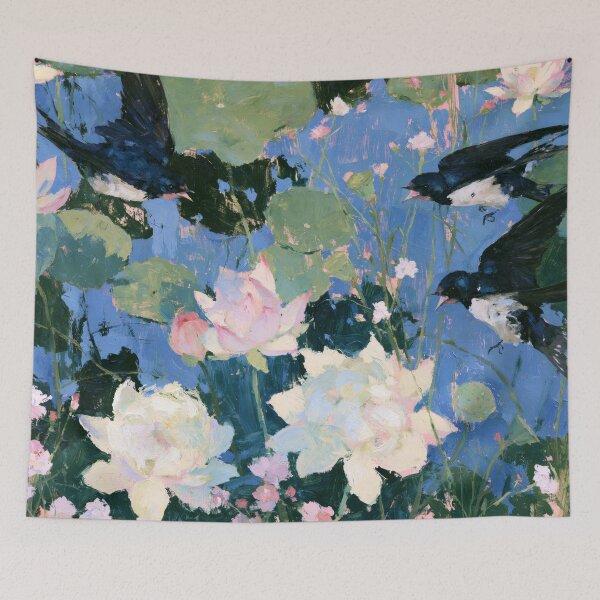 Item preview, The Lotus And The Birds designed and sold by DefNoiz.