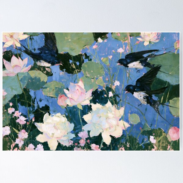 Item preview, The Lotus And The Birds designed and sold by DefNoiz.