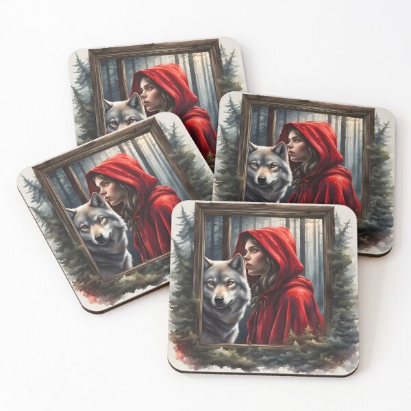 Aperçu de l'œuvre Le Loup et le Petit Chaperon rouge créée et vendue par videodroom.