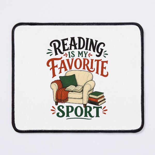 Item preview, Reading Is My Favorite Sport – Funny Book Lover, Bookworm and Librarian Gift designed and sold by AMICO77.