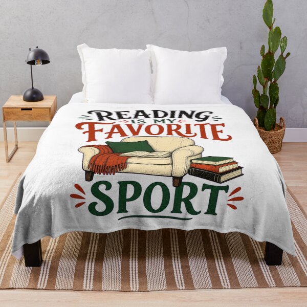 Item preview, Reading Is My Favorite Sport – Funny Book Lover, Bookworm and Librarian Gift designed and sold by AMICO77.