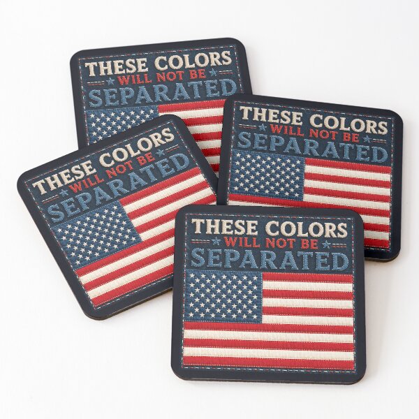 Item preview, ✂️ STITCHED TOGETHER COLLECTION ✂️- ❤️ - AMERICAN UNITY - These Colors Will Not Be Separated designed and sold by WheelieGdArt.