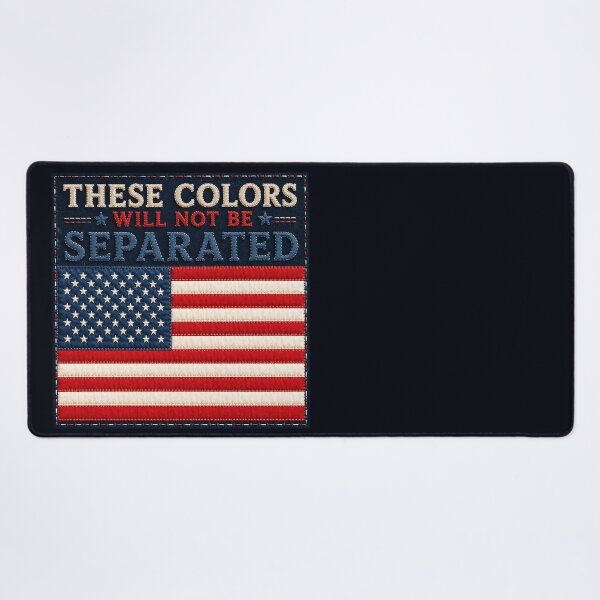 Item preview, ✂️ STITCHED TOGETHER COLLECTION ✂️- ❤️ - AMERICAN UNITY - These Colors Will Not Be Separated designed and sold by WheelieGdArt.