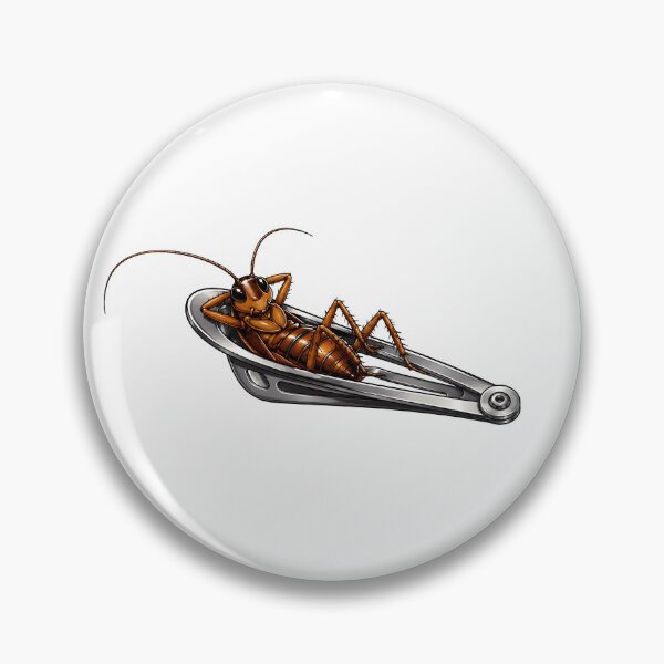 Item preview, Cockroach Lounging Inside an Open Safety Pin designed and sold by Artmares.
