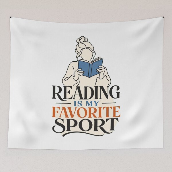 Item preview, Reading Is My Favorite Sport – Funny Book Lover, Bookworm and Librarian Gift designed and sold by AMICO77.