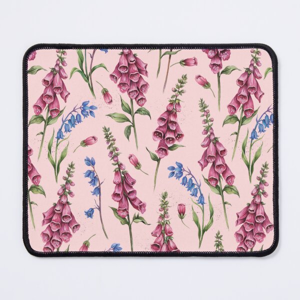 Item preview, Foxglove and Bluebell Floral Pattern designed and sold by NuvoraNest.