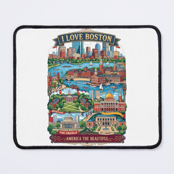 Item preview, America The Beautiful - Boston Massachusetts designed and sold by Illumine-World.