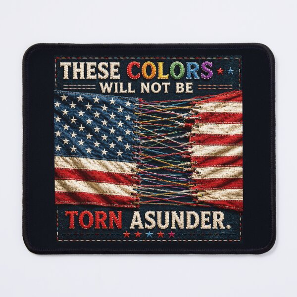 Item preview, ✂️ STITCHED TOGETHER COLLECTION ✂️- ❤️ - AMERICAN UNITY - These Colors Will Not Be Torn Asunder designed and sold by WheelieGdArt.