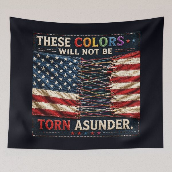 Item preview, ✂️ STITCHED TOGETHER COLLECTION ✂️- ❤️ - AMERICAN UNITY - These Colors Will Not Be Torn Asunder designed and sold by WheelieGdArt.