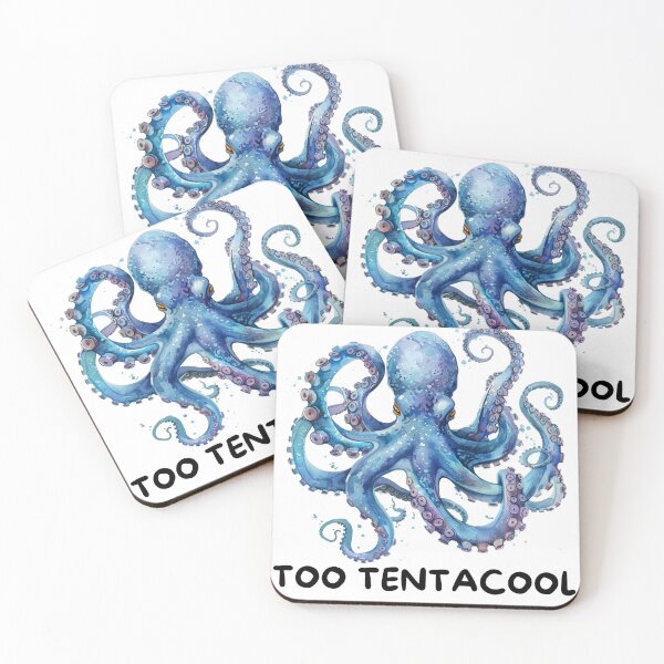 Item preview, Blue Octopus Watercolor – Mystical Sea Design Too Tentacool designed and sold by Ginetta0815.