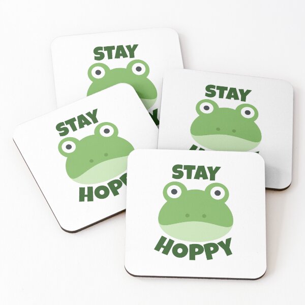Item preview, Stay Hoppy Cute Frog | Funny Frog Face Cartoon Aesthetic designed and sold by Rush2Buy.