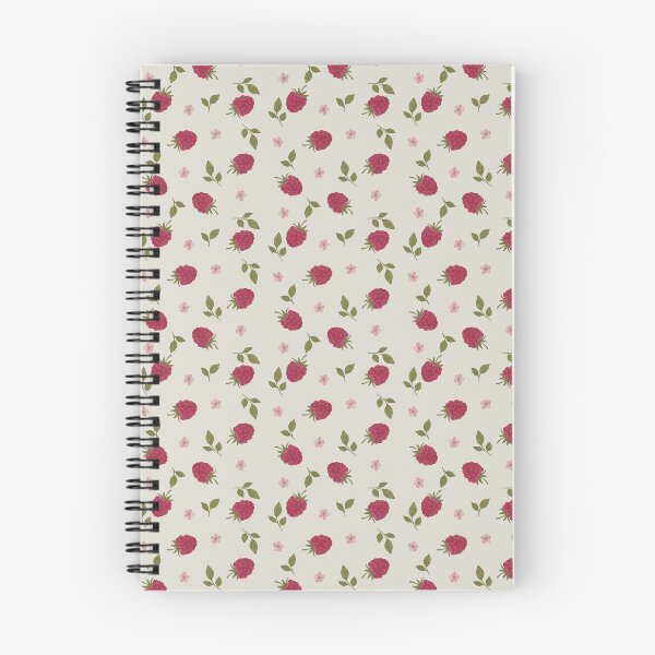 Item preview, Hand-Drawn Raspberry Blossom Seamless Pattern designed and sold by WEBiC-ART Creative Studio.