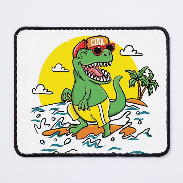 Item preview, Cool Surfing T-Rex Summer Vibes designed and sold by Rogue Heart Collective™.