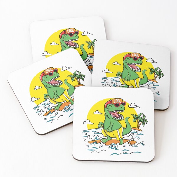 Item preview, Cool Surfing T-Rex Summer Vibes designed and sold by Rogue Heart Collective™.