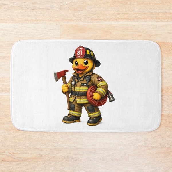 Item preview, Fireman Duck designed and sold by Thor-stone.