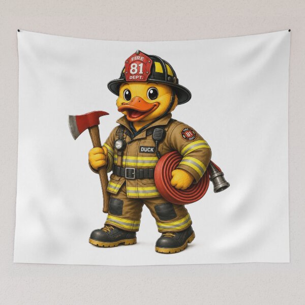 Item preview, Fireman Duck designed and sold by Thor-stone.