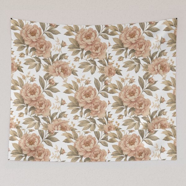 Item preview, Vintage Peonies pattern. designed and sold by NewtBoo.