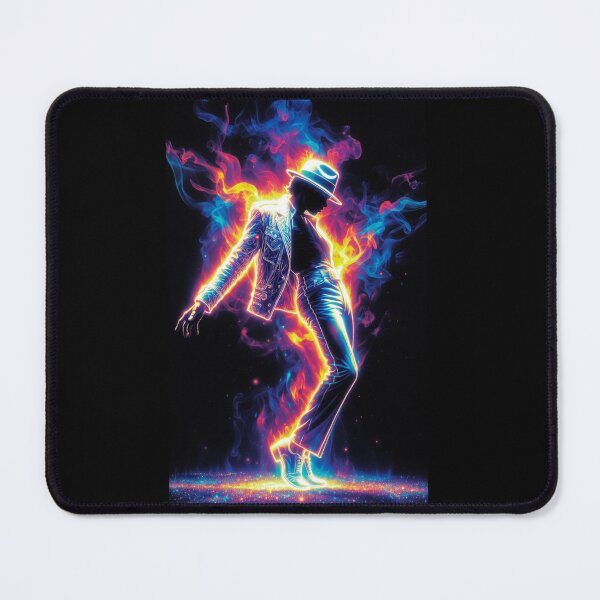 Item preview, Michael Jackson Neon Flame Dance Art designed and sold by ExploreAura Studio.
