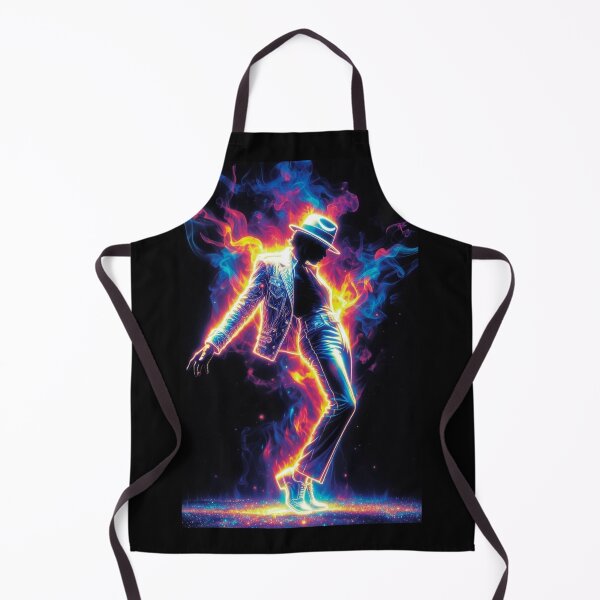 Item preview, Michael Jackson Neon Flame Dance Art designed and sold by ExploreAura Studio.